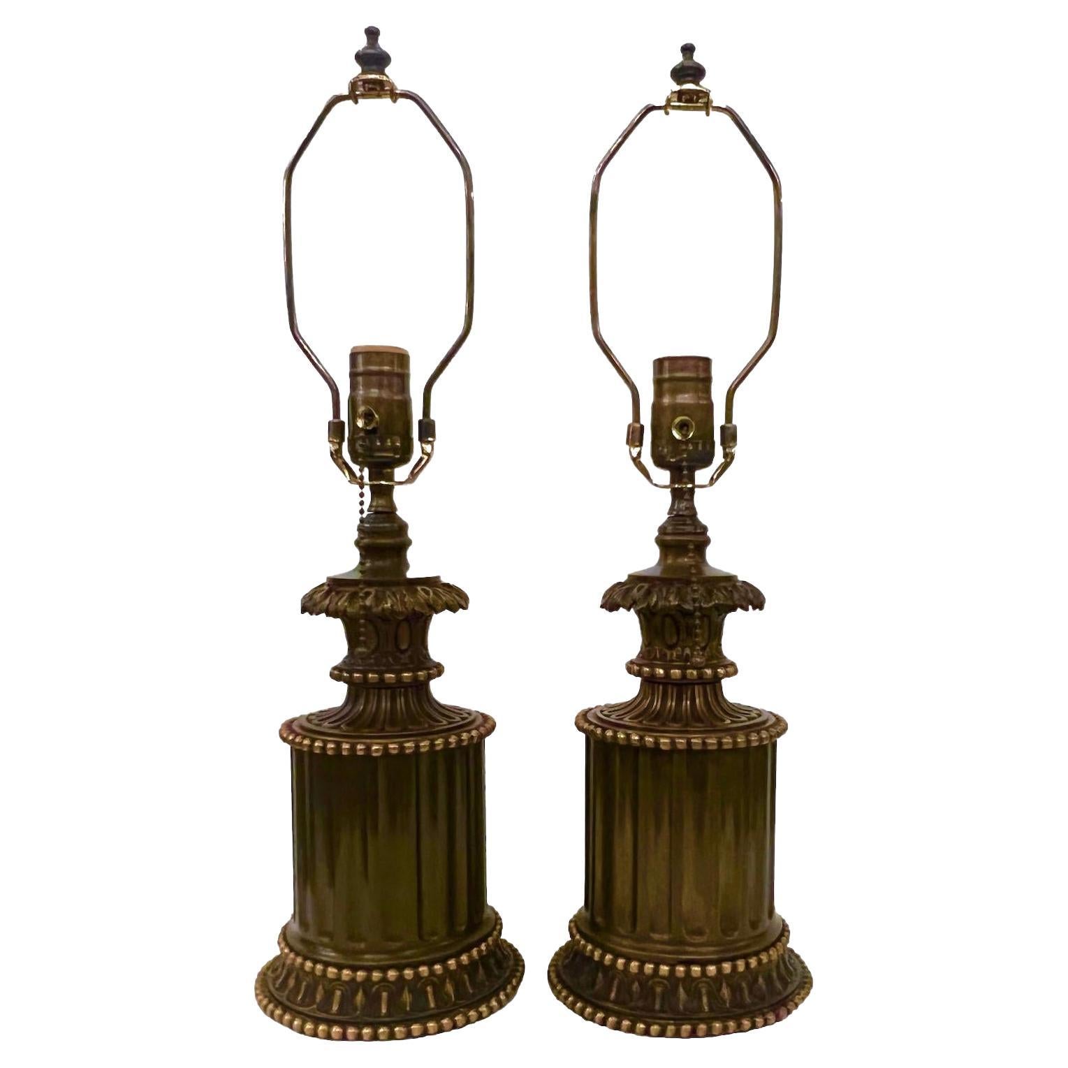 Pair of French Table Lamps For Sale