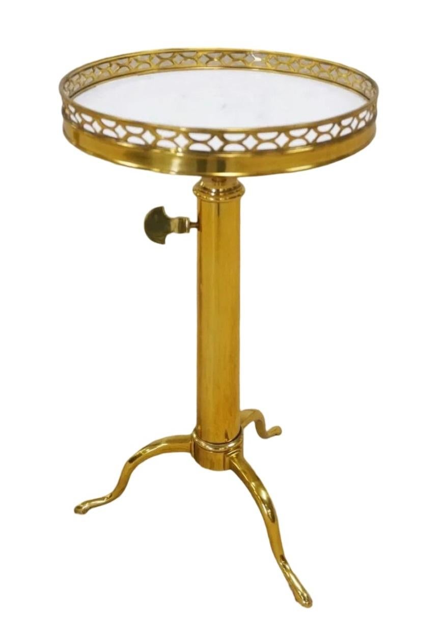 Gilt Pair of French telescopic Guéridons attr. to Maison Toulouse