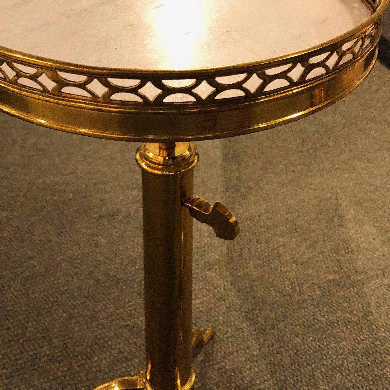 20th Century Pair of French telescopic Guéridons attr. to Maison Toulouse