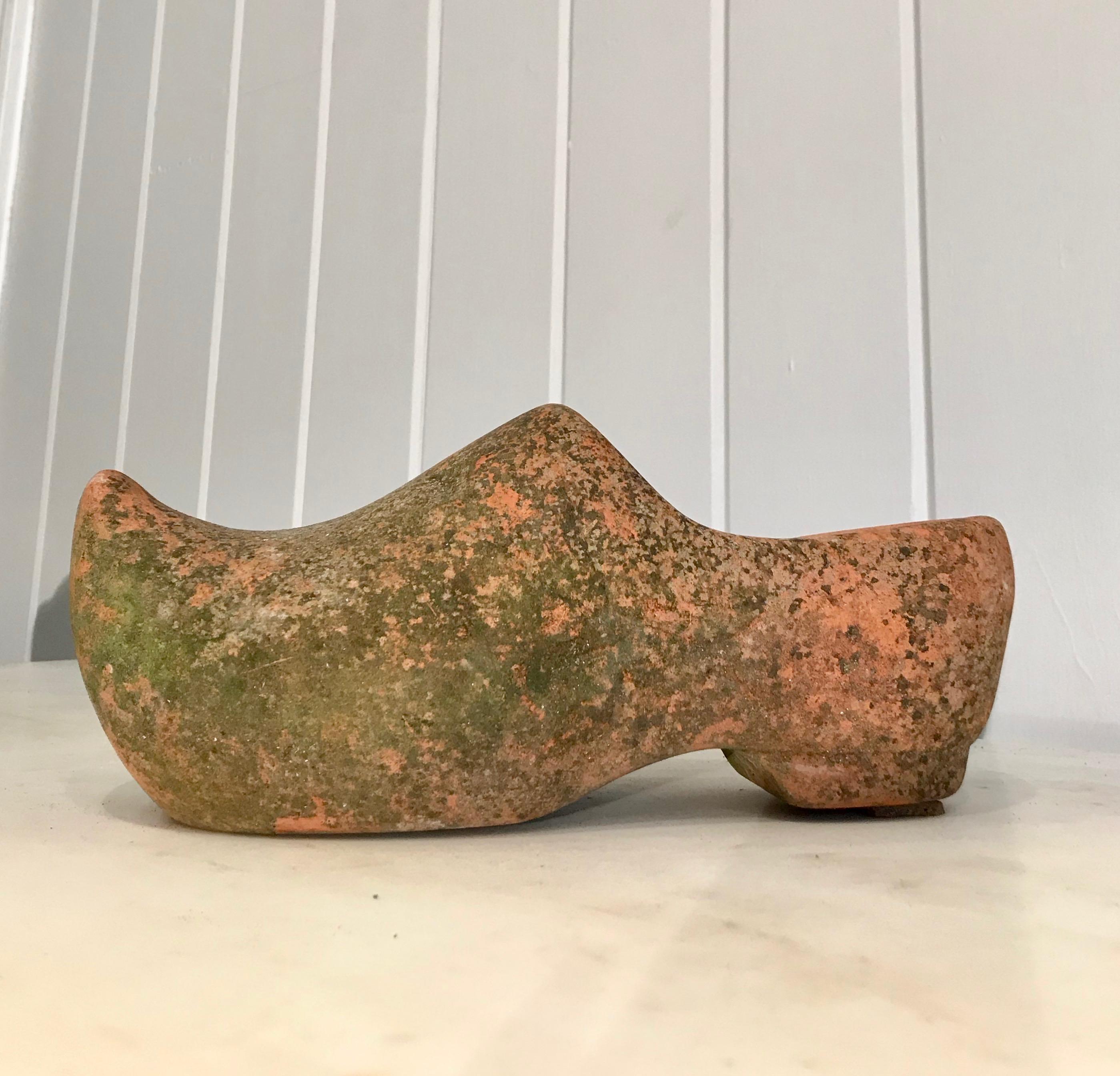 Pair of French Terracotta Dutch Clog Planters 5