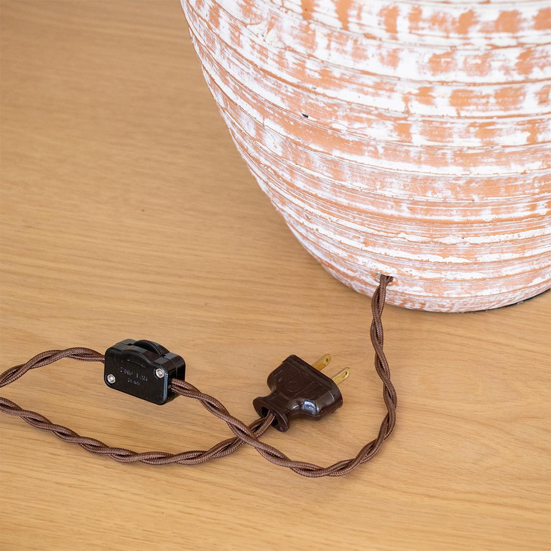 Pair of French Terracotta Table Lamps 5