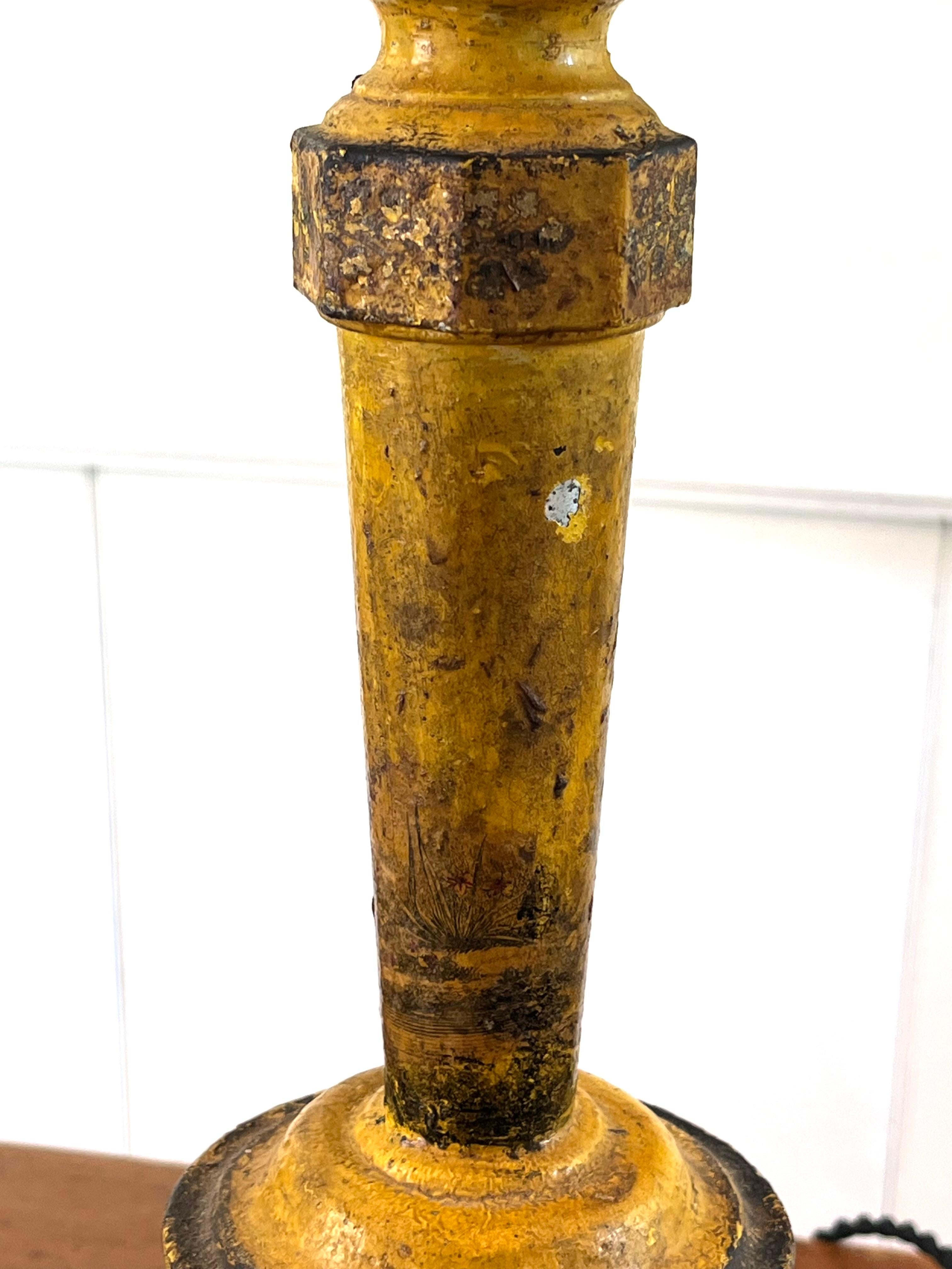 Paire de lampes de table françaises en tôle, 19ème siècle en vente 4