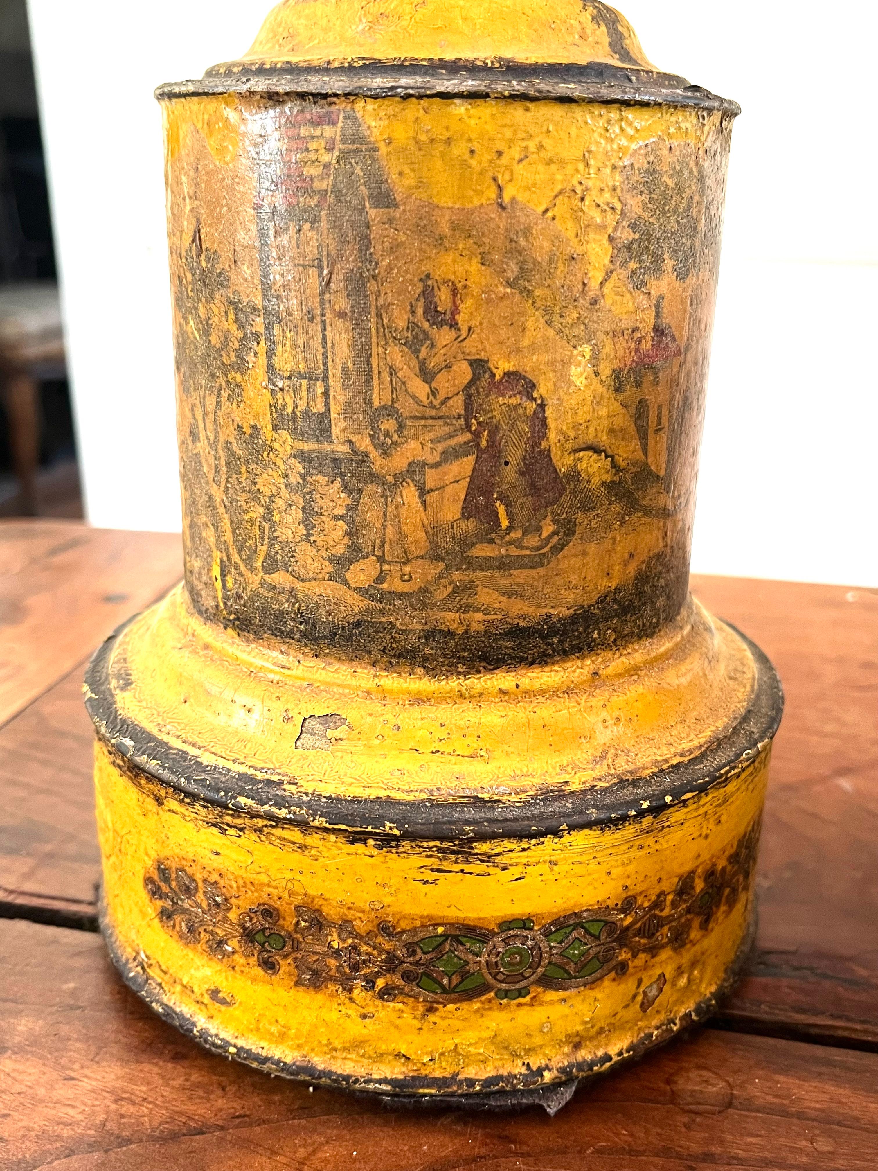 Français Paire de lampes de table françaises en tôle, 19ème siècle en vente