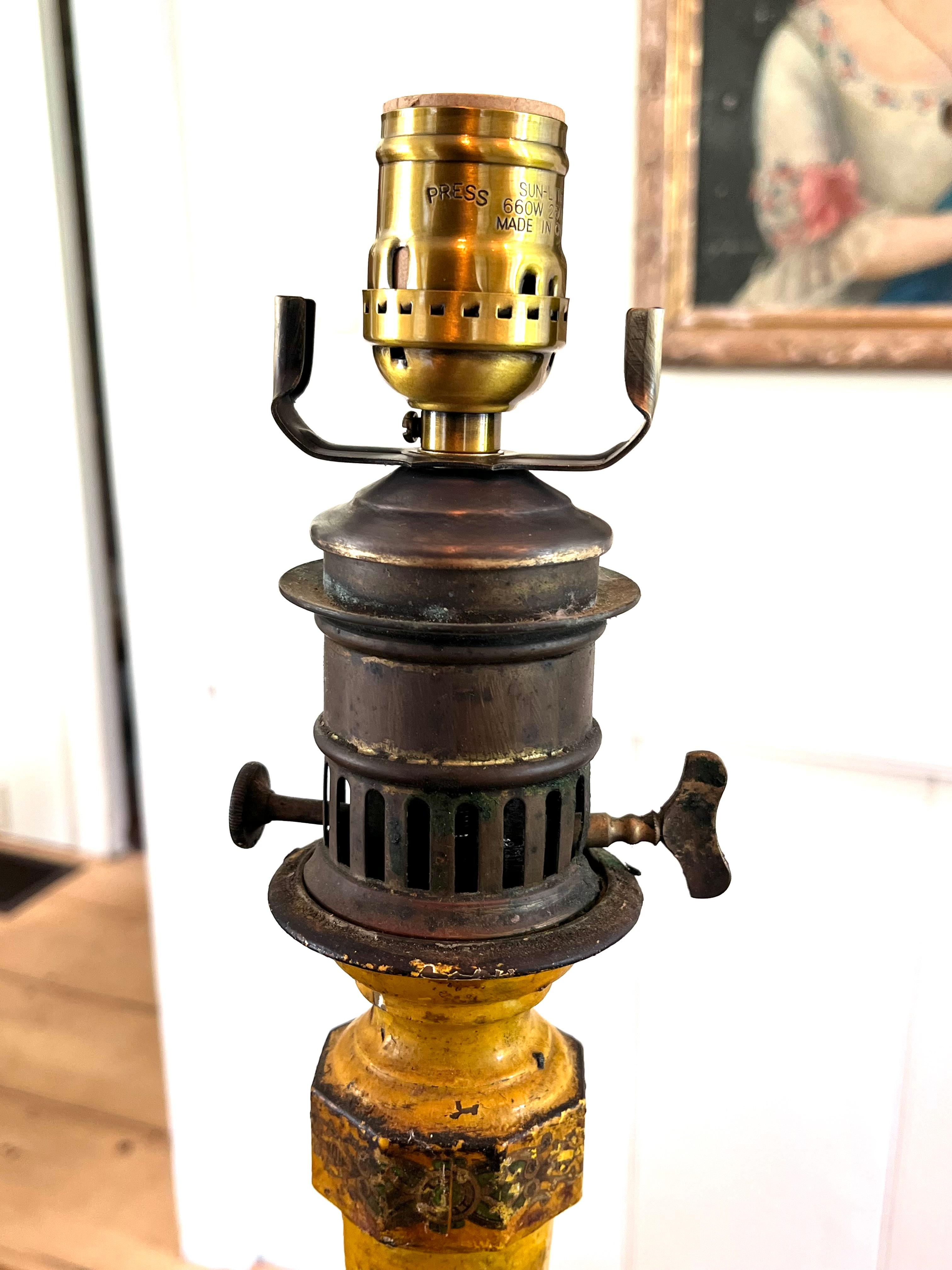 XIXe siècle Paire de lampes de table françaises en tôle, 19ème siècle en vente