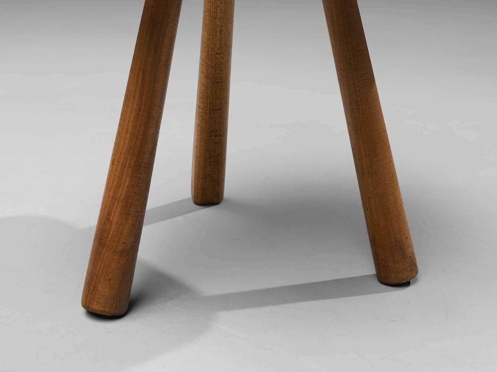 Pair of French Tripod Side Tables in Cherry 4