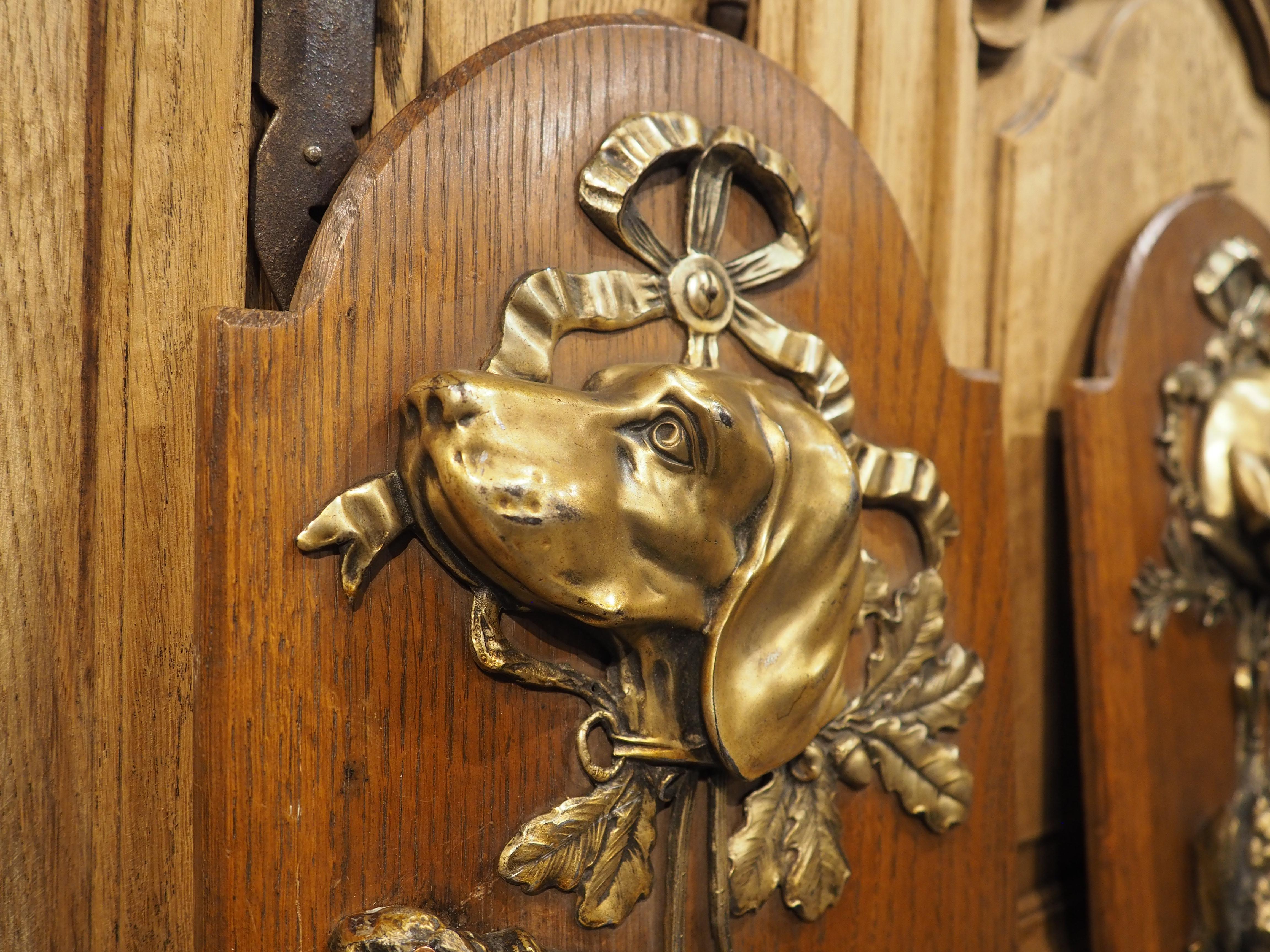 Coppia di targhe per la caccia montate francesi Trophées de Chasse, primi anni del 1900 in vendita 6