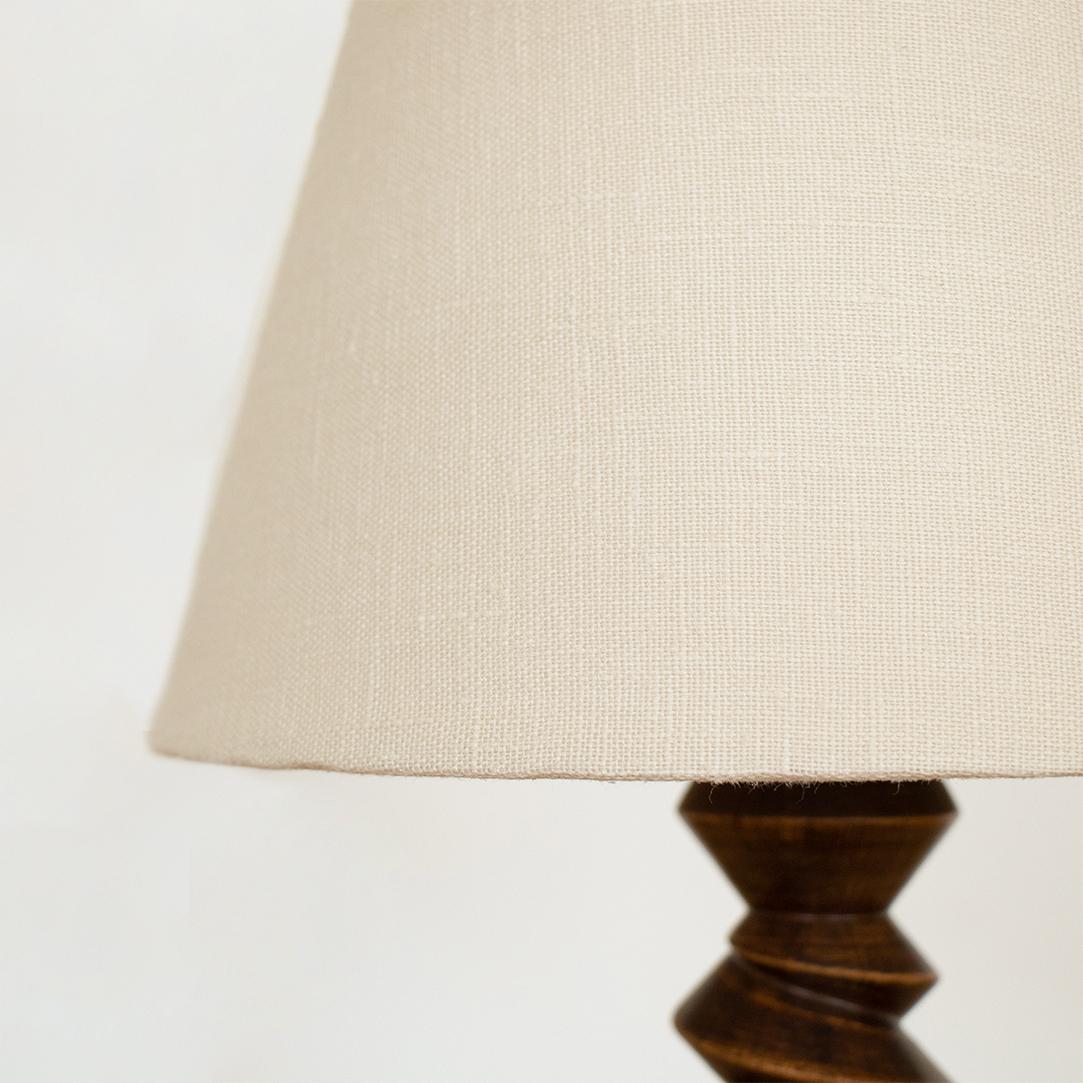 twisted wood table lamp