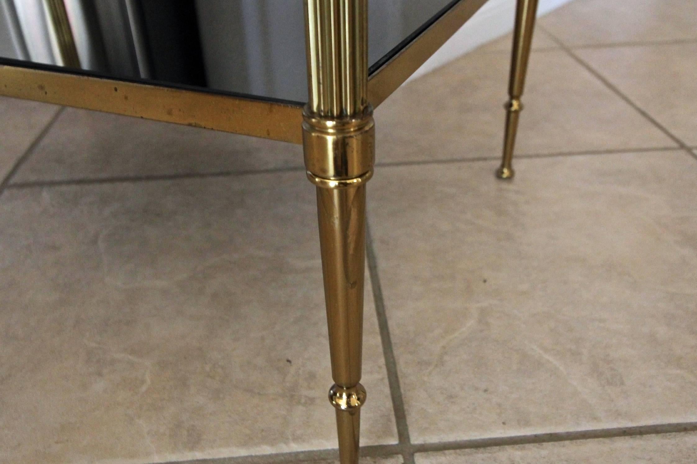 Pair of French Two-Tier Brass Side or End Tables 9