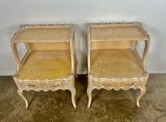 Pair of French Provincial Nightstands, 19th Century