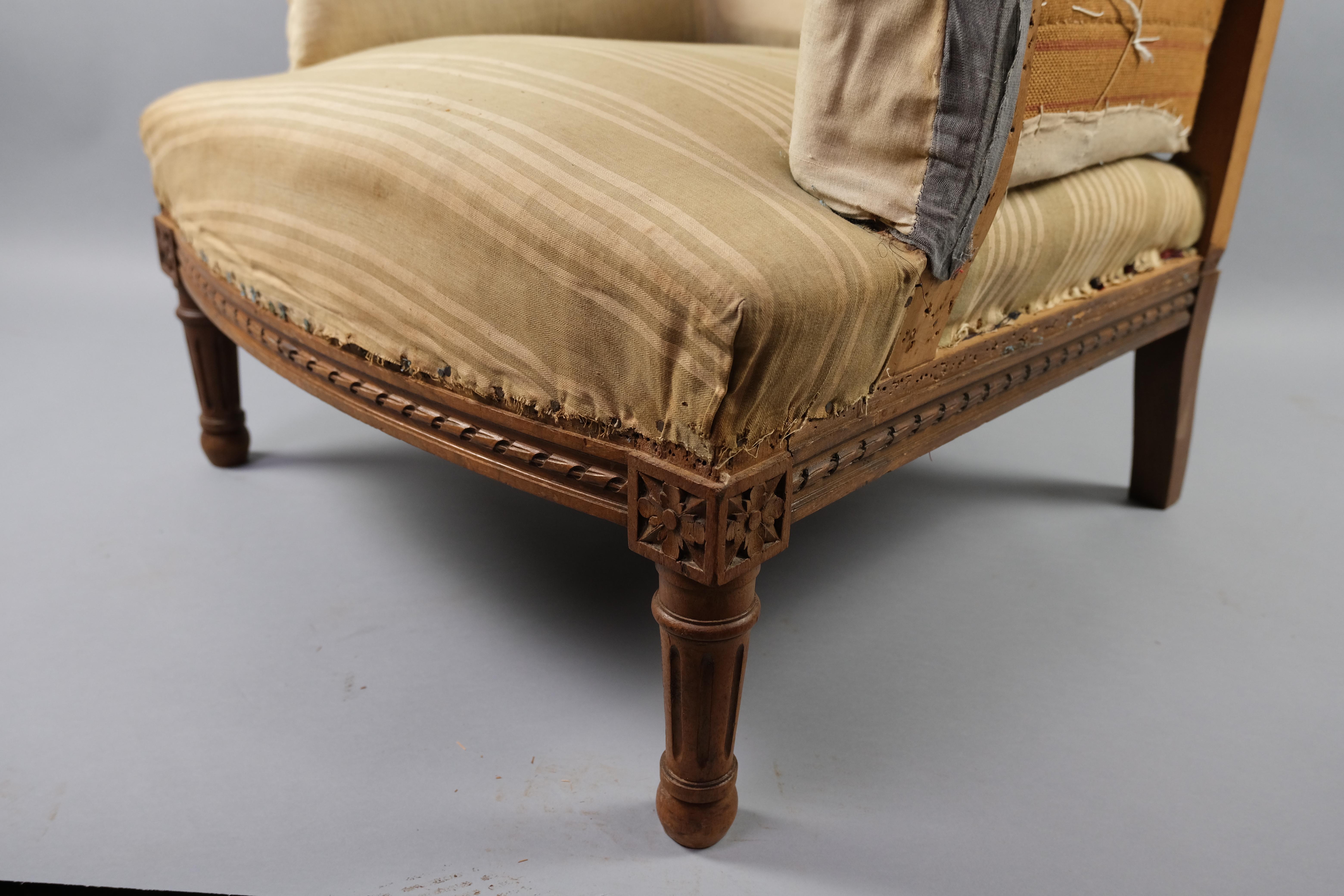 Louis Philippe Pair of French Upholstered Chairs