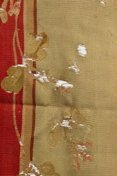 Pair of French Victorian Aubusson Floral Tapestries