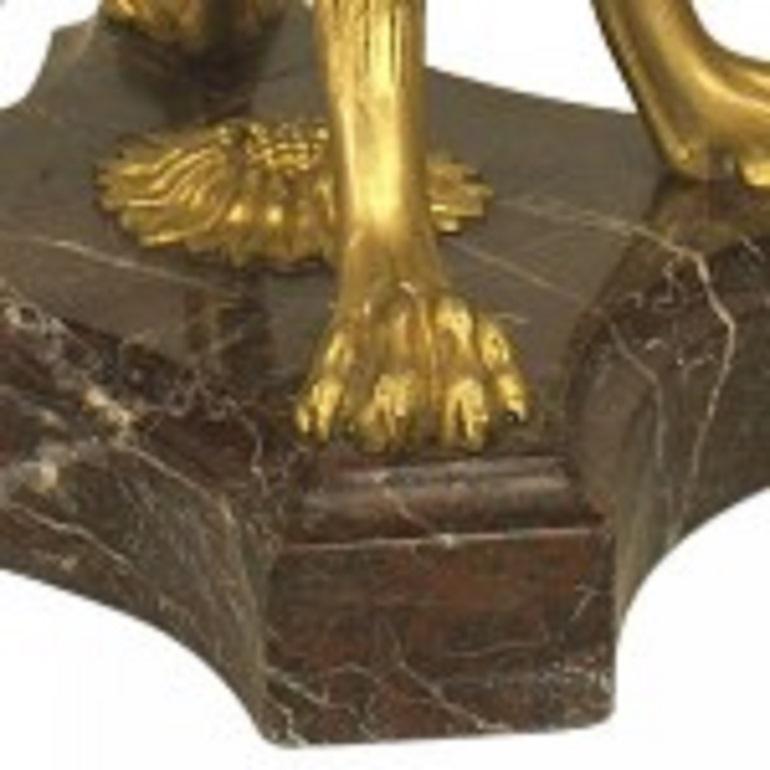 Paire de compotes victoriennes françaises en bronze et marbre Excellent état - En vente à Queens, NY