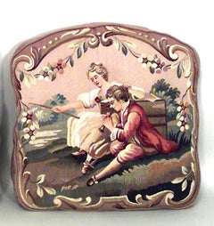 Pair of 19th Century French Victorian Tapestry Pillows