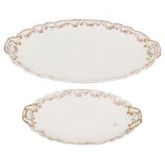 Pair of French Victorian Porcelain Serving Platters