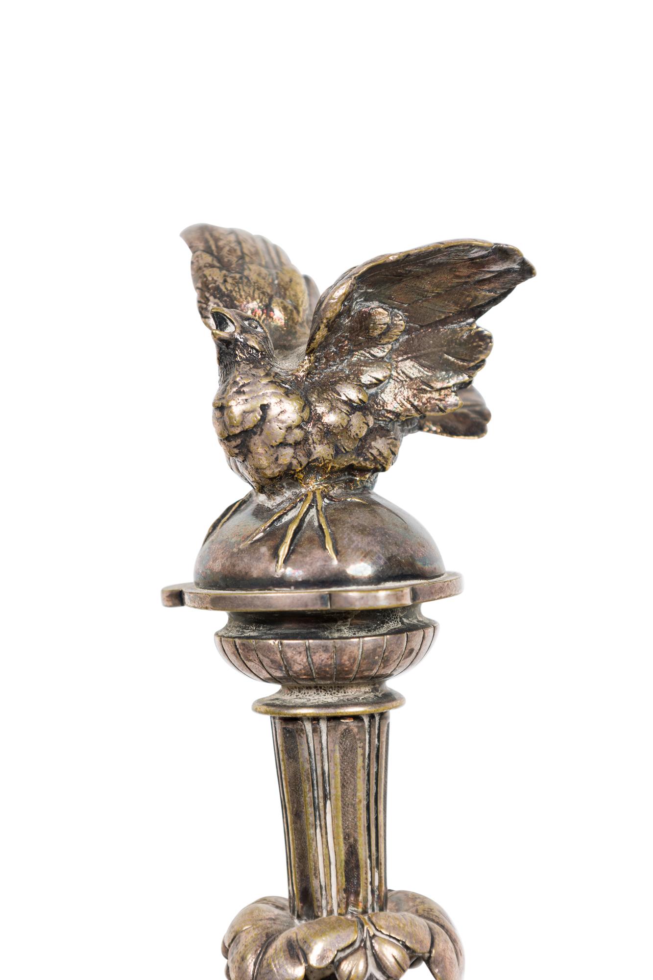 Pair of French Victorian Silver Plated Cupid Candelabras For Sale 1