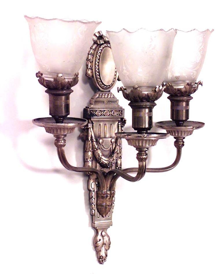 Pair of French Victorian Style Wall Sconces For Sale at 1stDibs