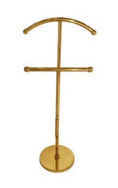 Pair of French Vintage Brass Valets