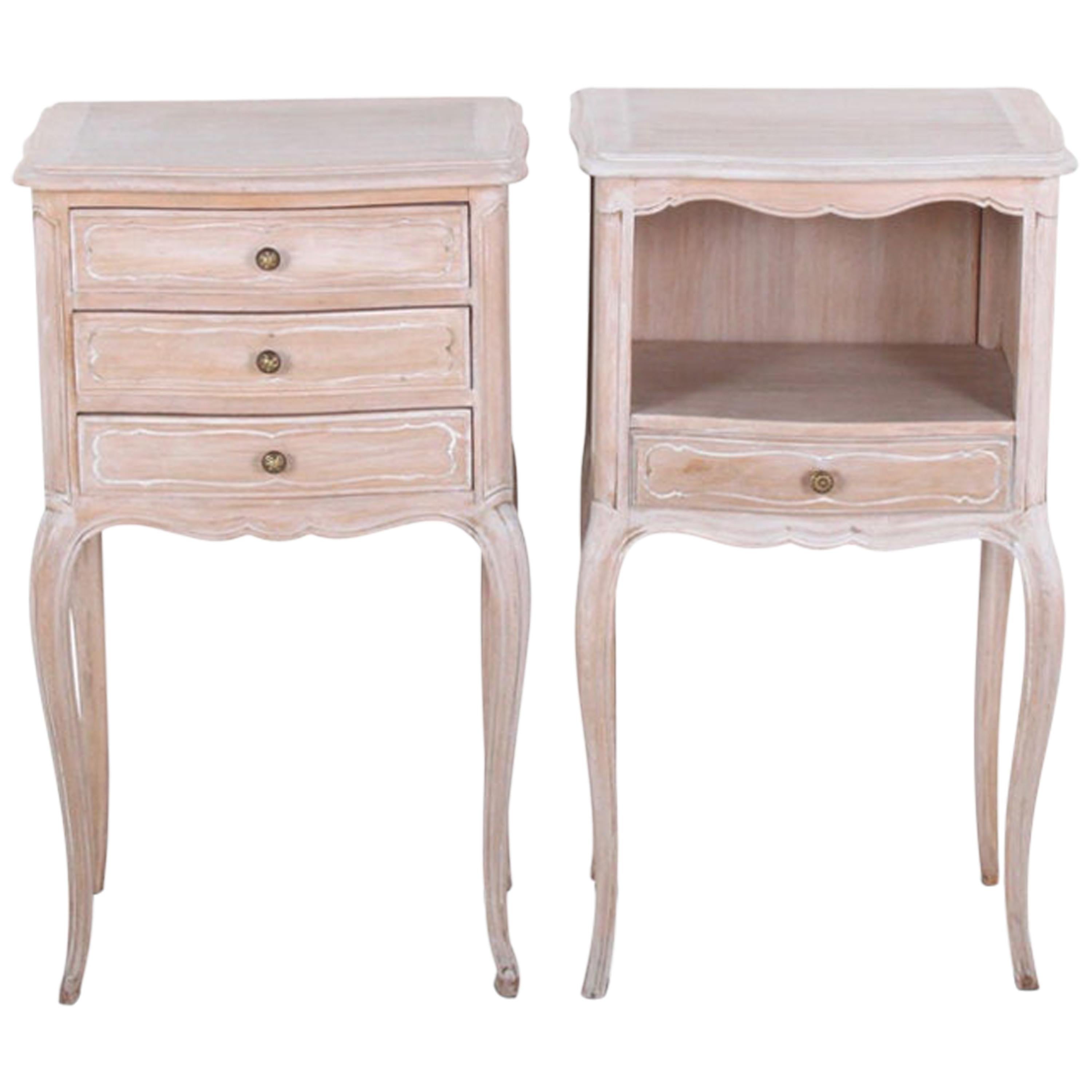 Pair of French Vintage Nightstands