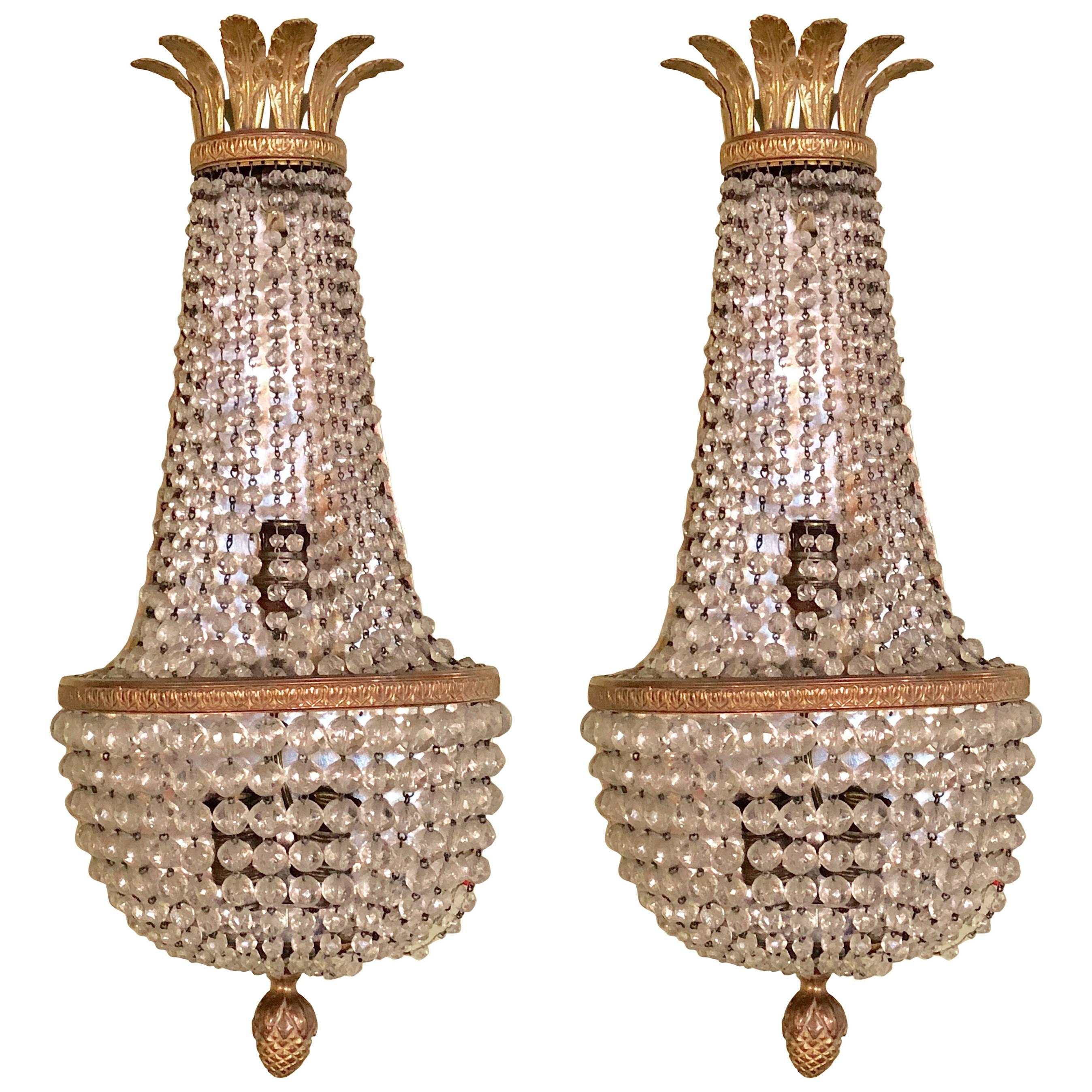 Pair of French Wall Sconces by Niermann Weeks