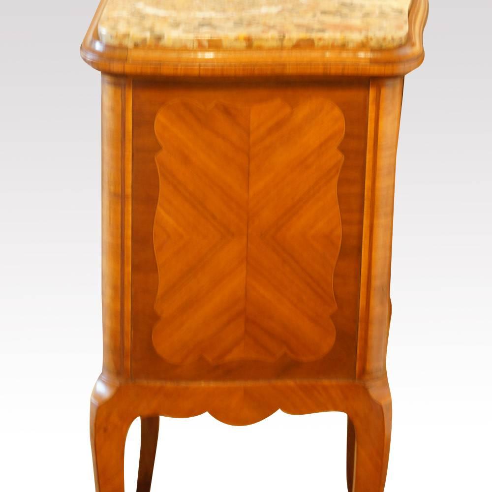 Pair of French Walnut Bedside Cabinets 5