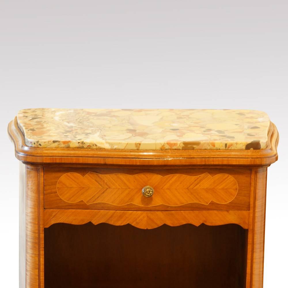 Pair of French Walnut Bedside Cabinets 2
