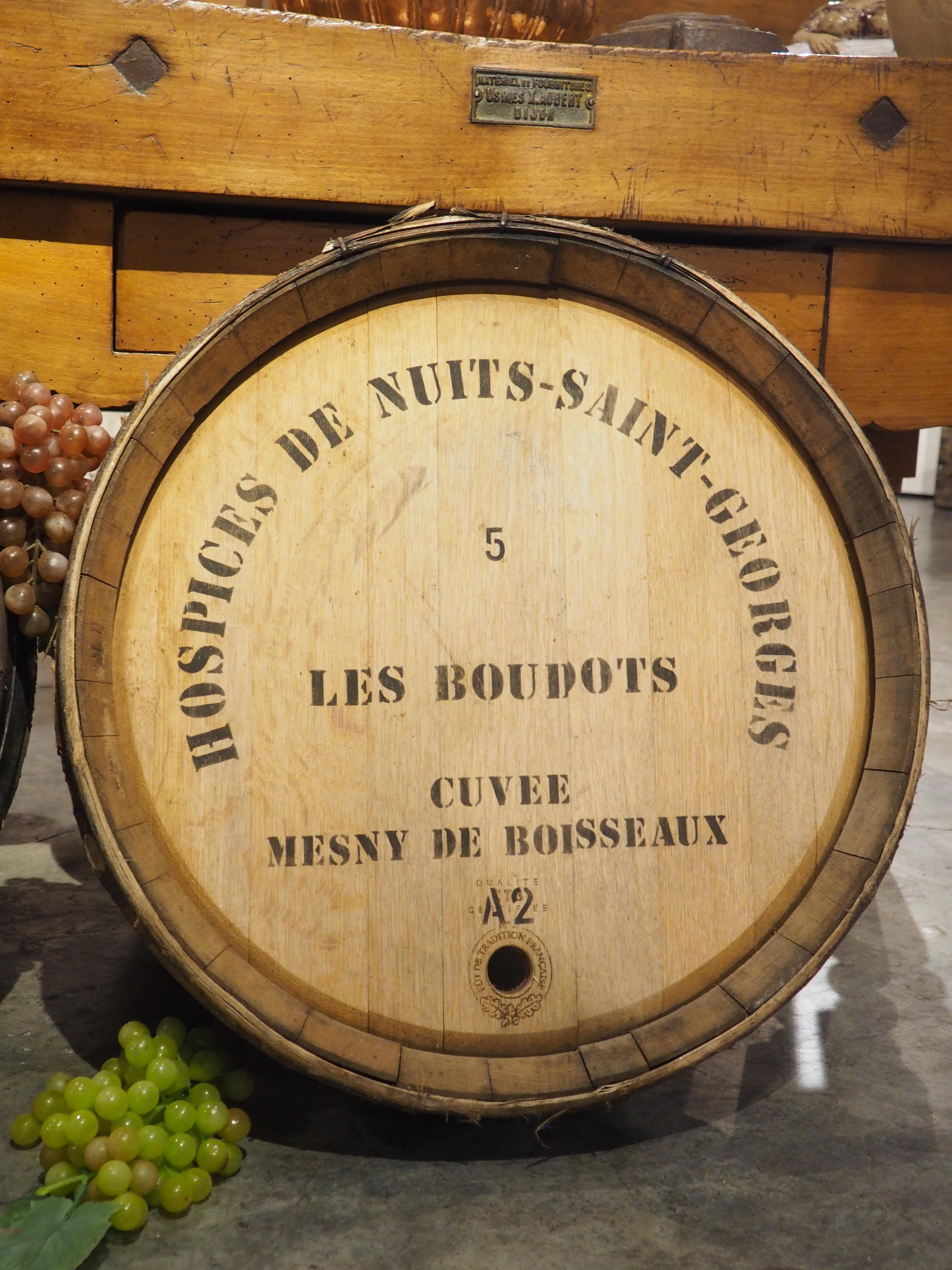 Pair of French Wine Barrel Facades, “Hospices de Nuits-Saint-Georges”, 1900s For Sale 8