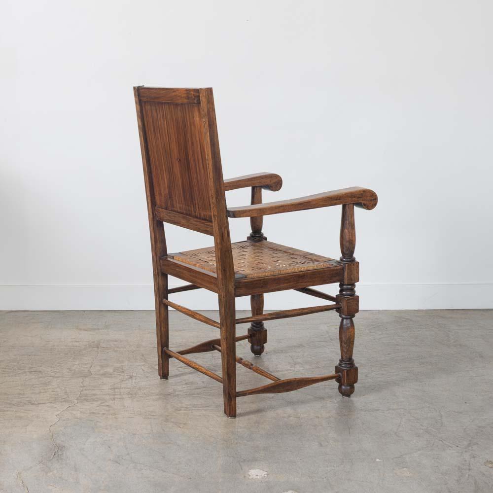 Coppia di sedie francesi in legno e tessuto di Charles Dudouyt in vendita 5