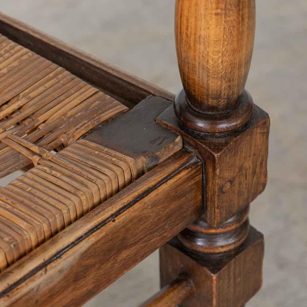 Coppia di sedie francesi in legno e tessuto di Charles Dudouyt in vendita 7