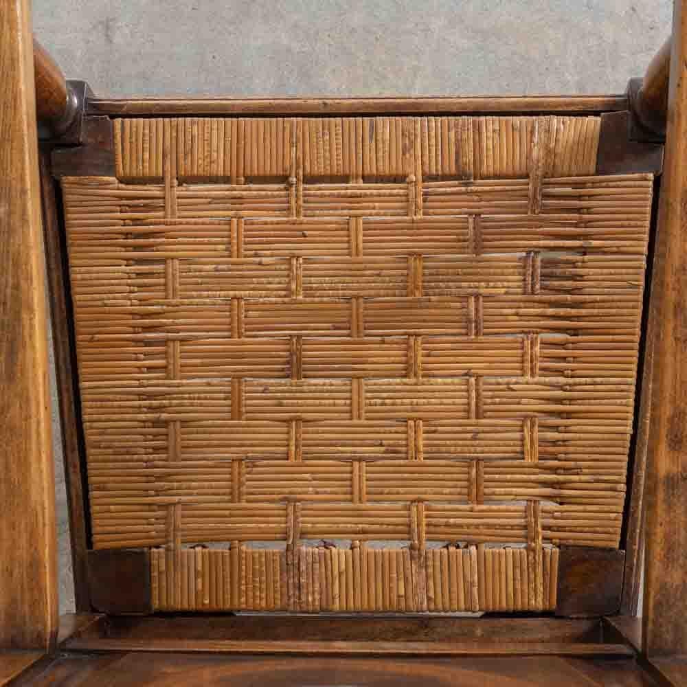 Coppia di sedie francesi in legno e tessuto di Charles Dudouyt in vendita 3