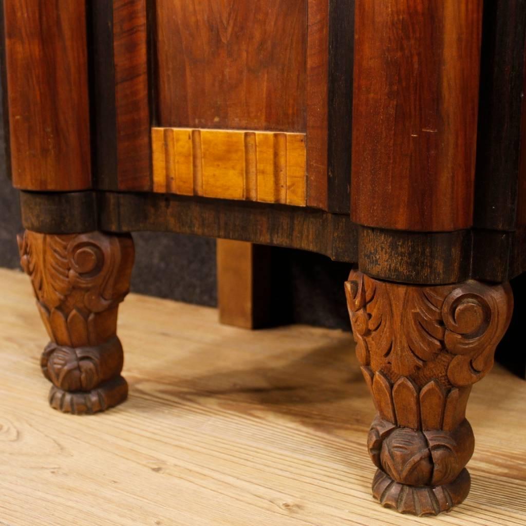Maple  Pair of French Wooden Bedside Tables in Art Deco Style from 20th Century
