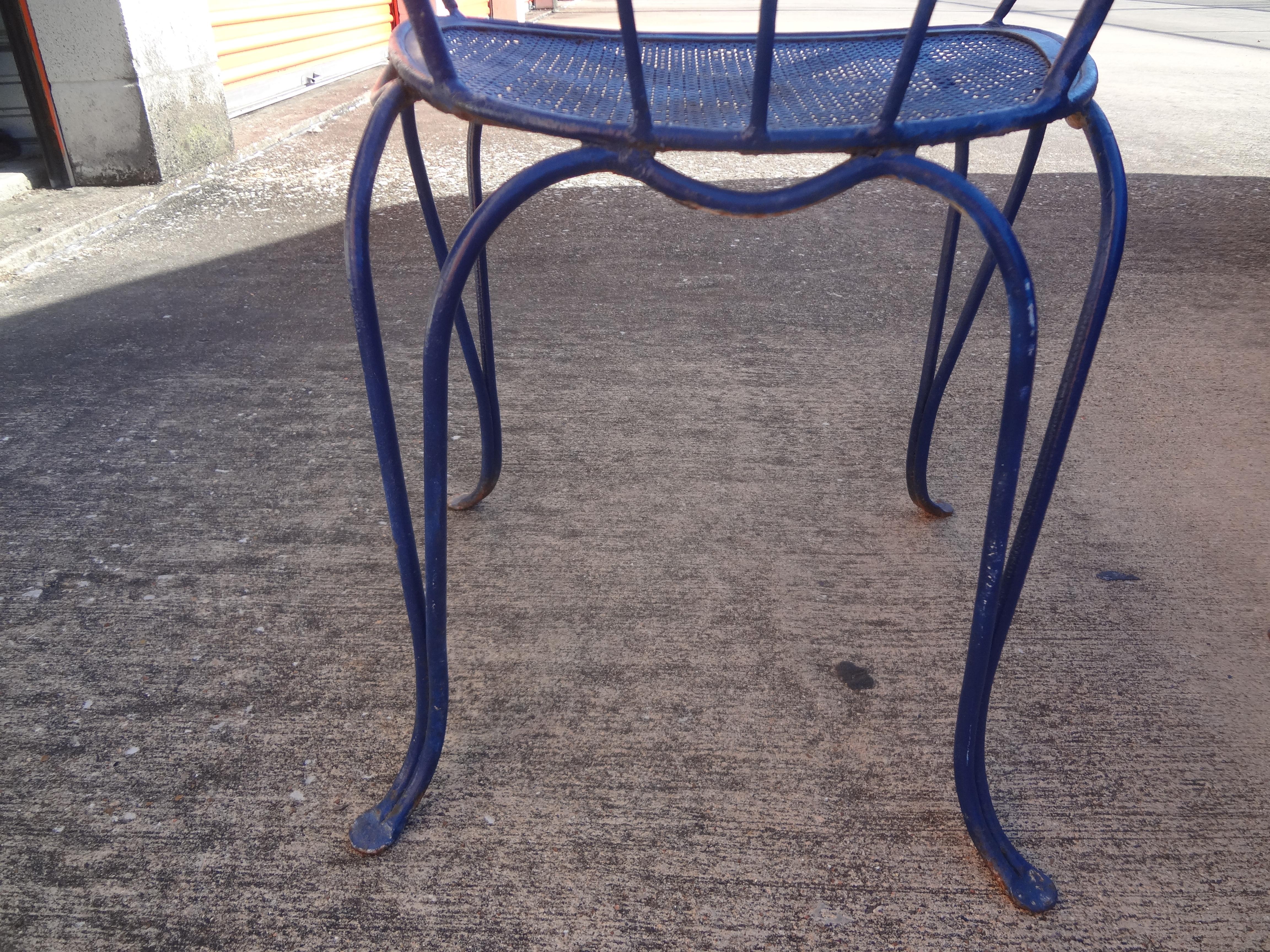 Mid-20th Century Pair of French Wrought Iron Garden Chairs, circa 1940