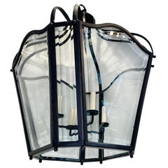 Pair of French Wrought Iron Lanterns, Sold Individually
