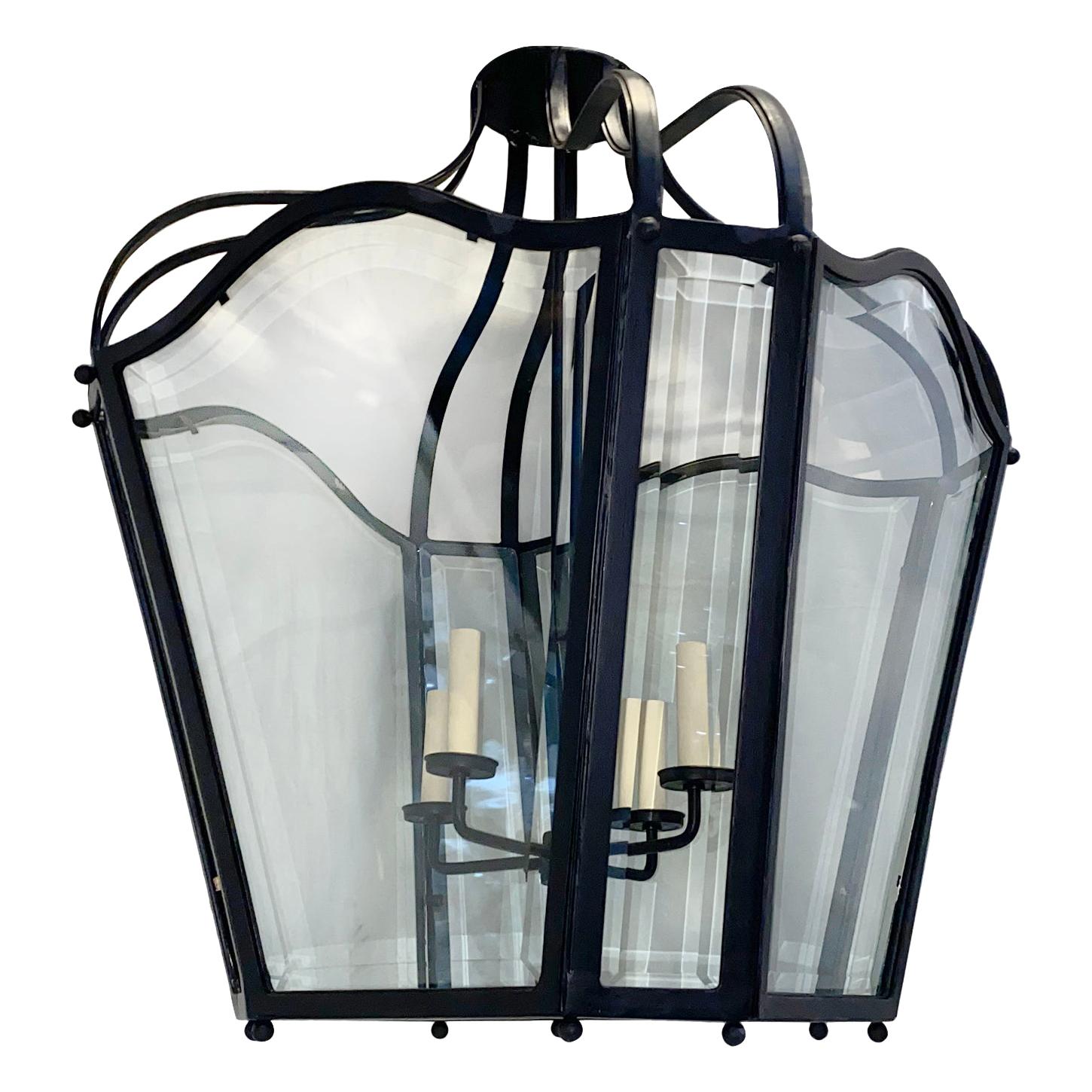 Pair of French Wrought Iron Lanterns, Sold Individually For Sale