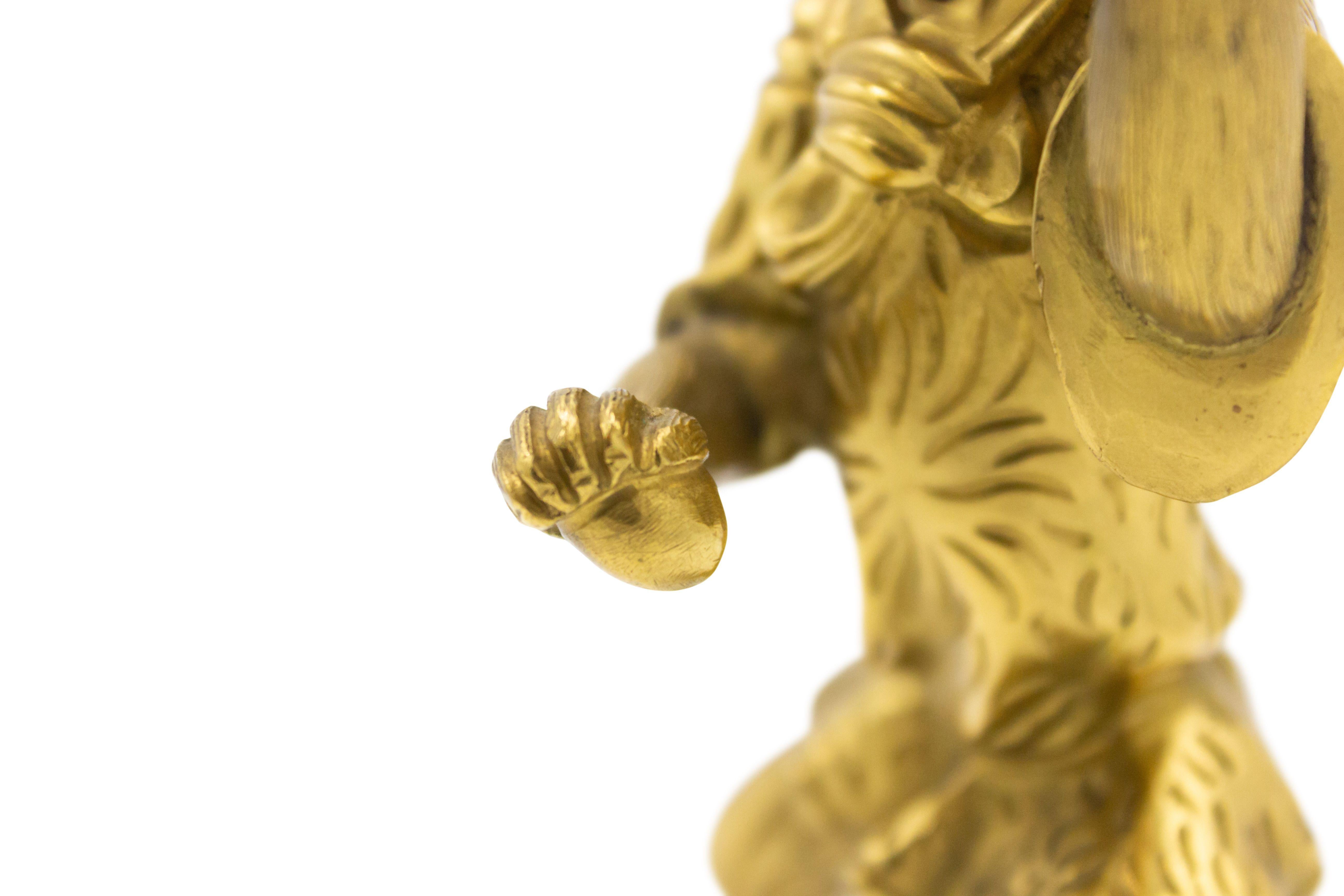 Paar französische XVI-Bronze-Dore-Affen-Kerzenständer, XVI.-Stil im Angebot 1