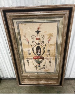 Pair of Frescoe Style Canvas Wall Panels