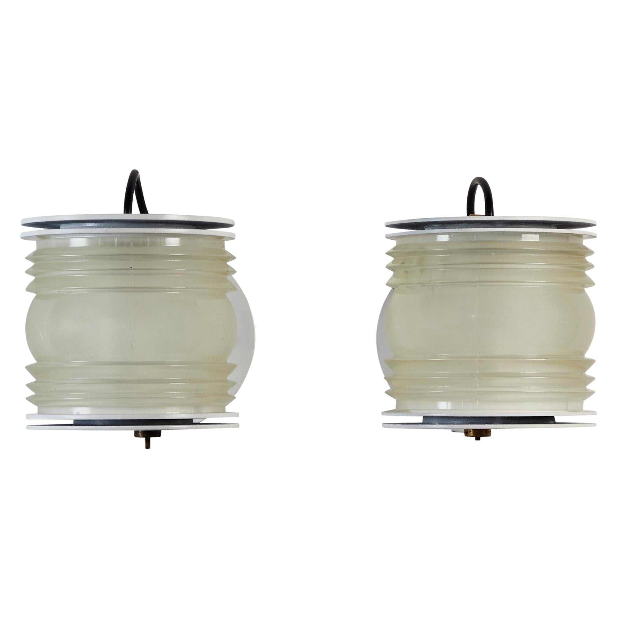 Pair of "Fresnel" Sconces by Joe Colombo for Oluce