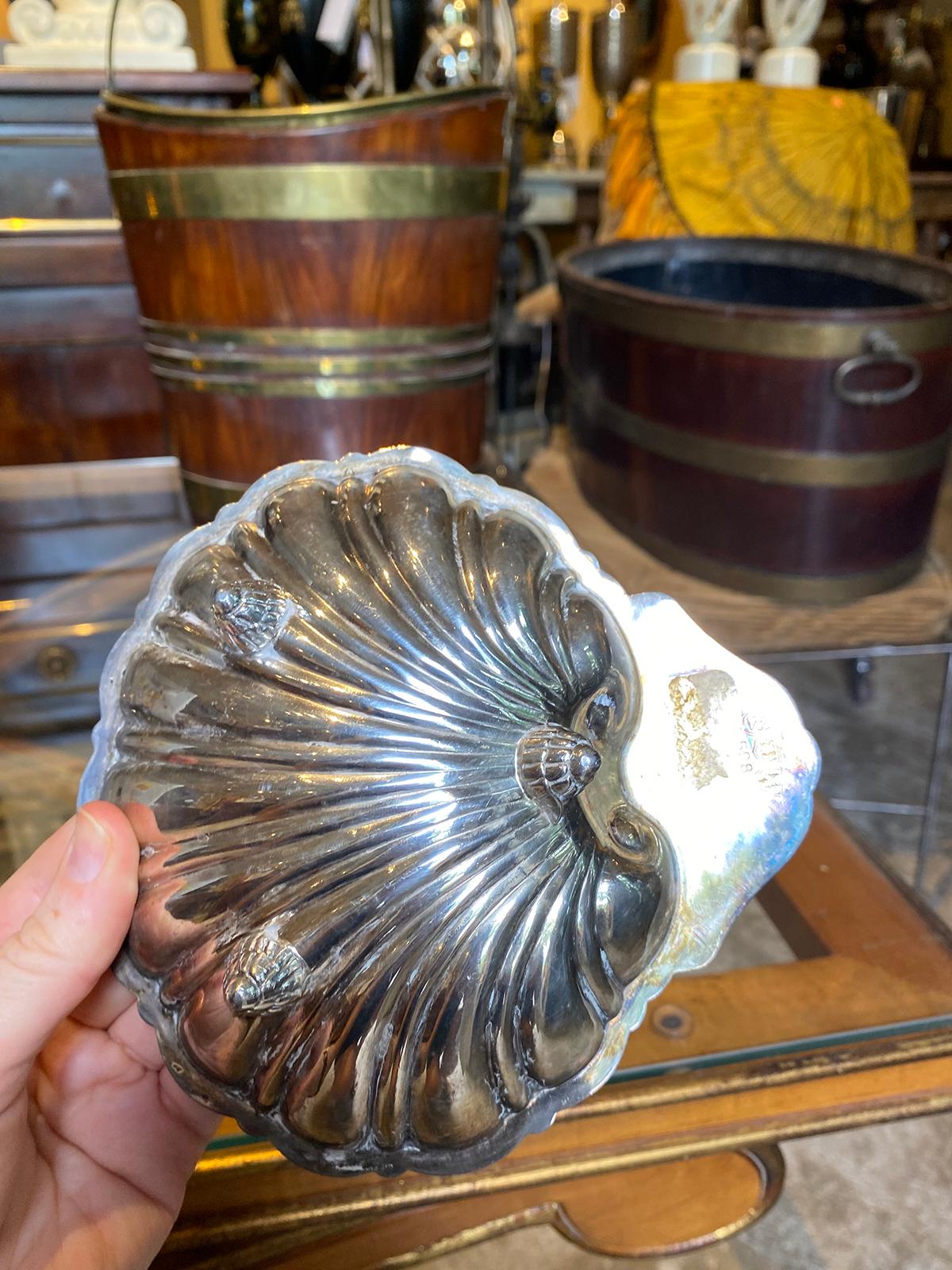 Pair of Friedman Silver Co. '1908-1960' Silver Plate Shell Dishes, Marked 6