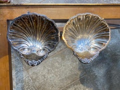 Pair of Friedman Silver Co. '1908-1960' Silver Plate Shell Dishes, Marked