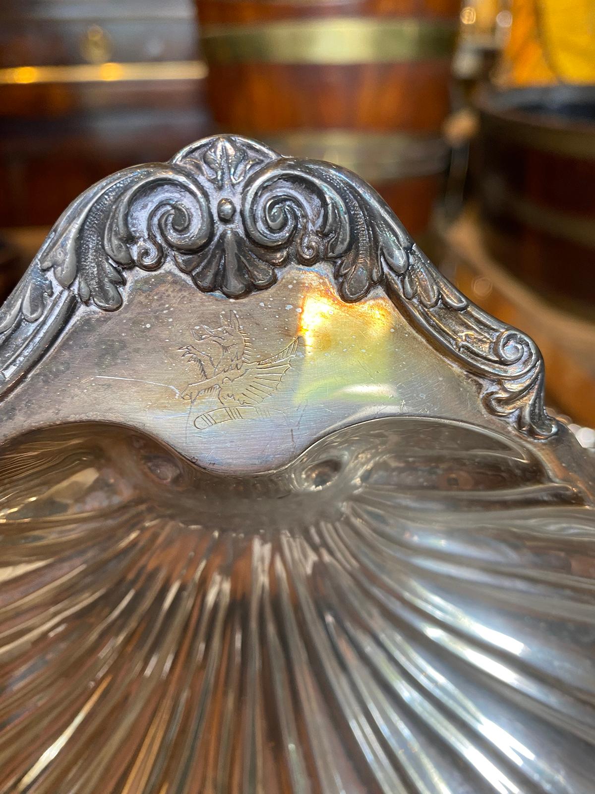 Pair of Friedman Silver Co. '1908-1960' Silver Plate Shell Dishes, Marked 2