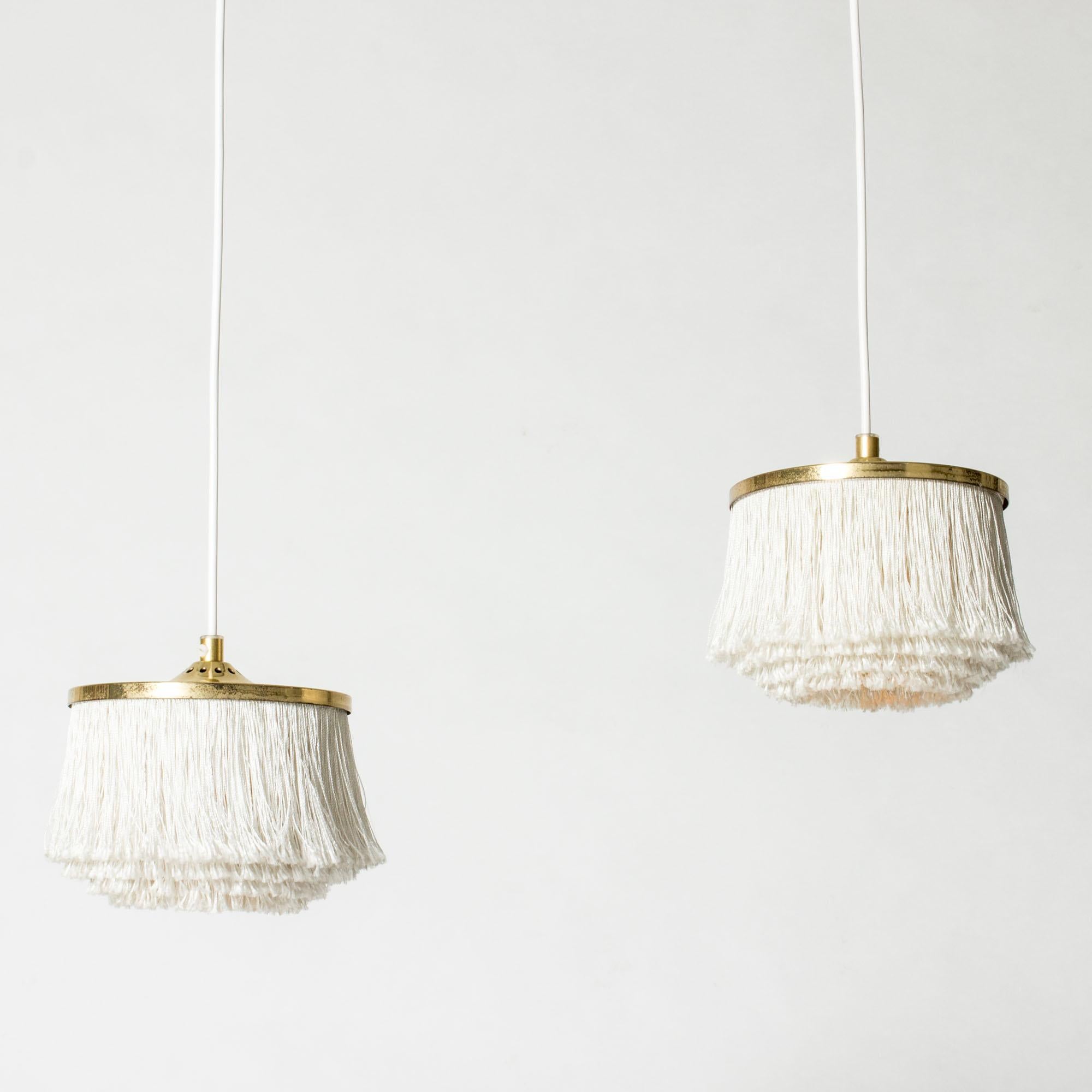 "Coppia di lampade da soffitto "Fringe" di Hans-Agne Jakobson, Svezia, anni '60