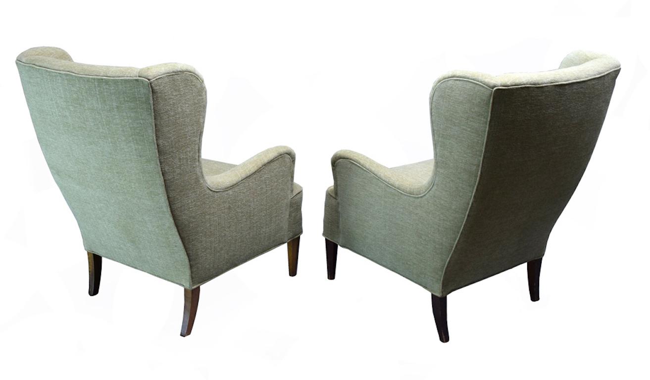 Danish Pair of Frits Henningsen Chairs For Sale