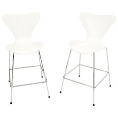 Coppia di sgabelli da bar alti Fritz Hansen Ant Seats Chairs