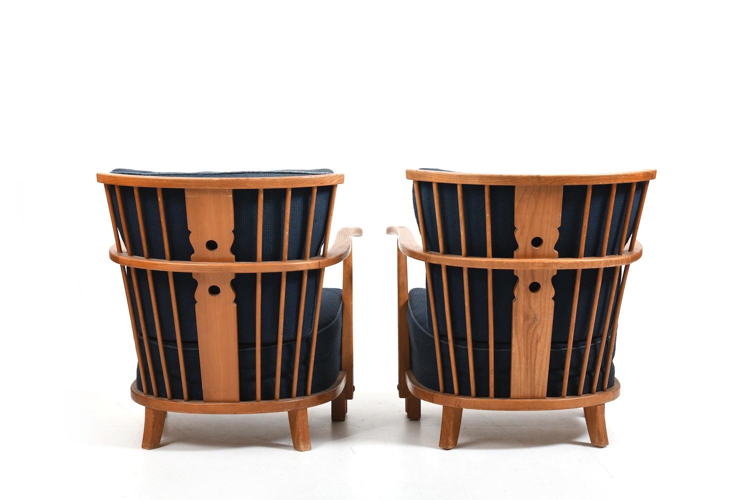 Pair of Fritz Hansen Mod.1590 Easy Chairs 1942 6