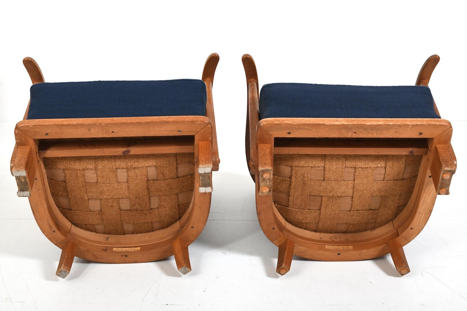 Pair of Fritz Hansen Mod.1590 Easy Chairs 1942 8