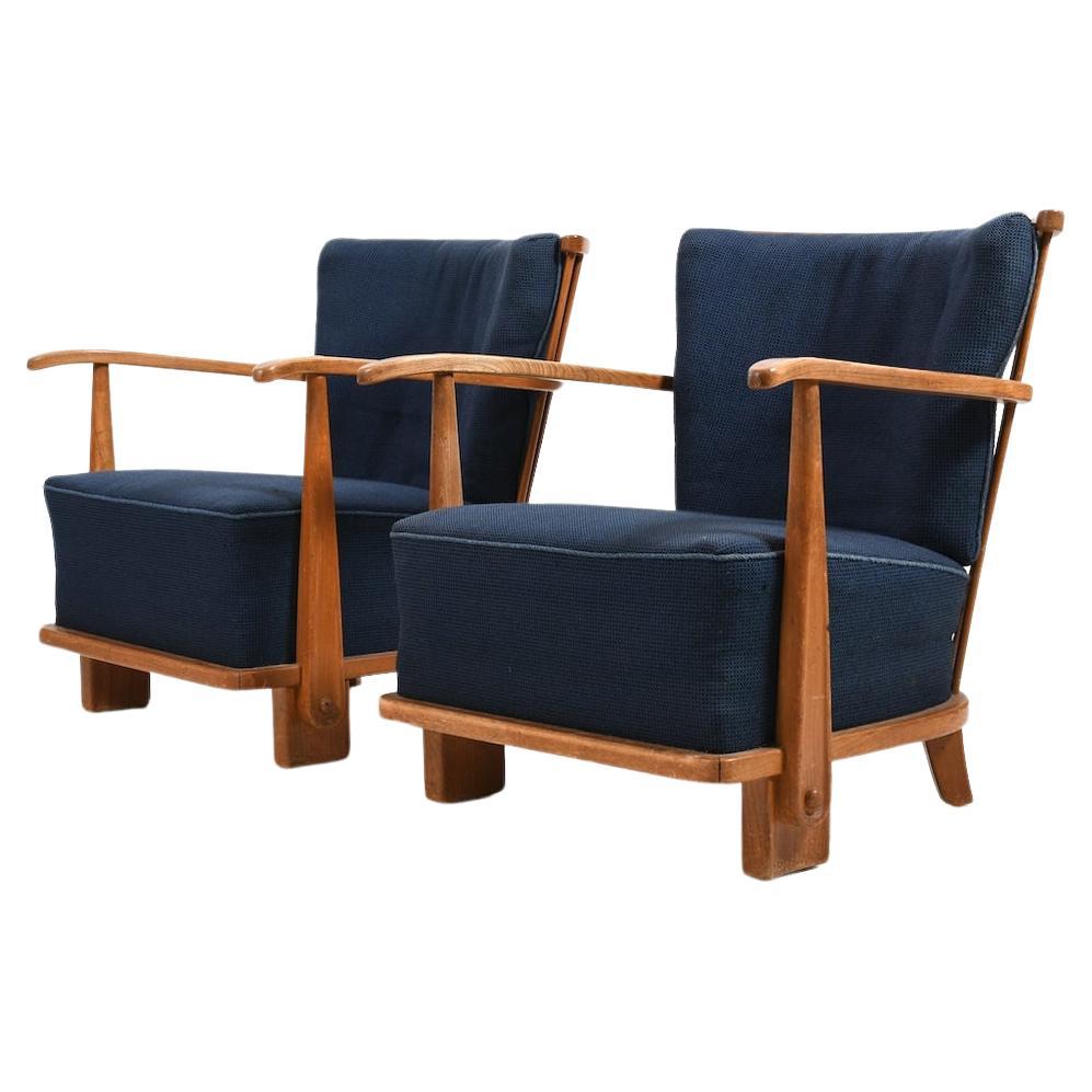 Pair of Fritz Hansen Mod.1590 Easy Chairs 1942