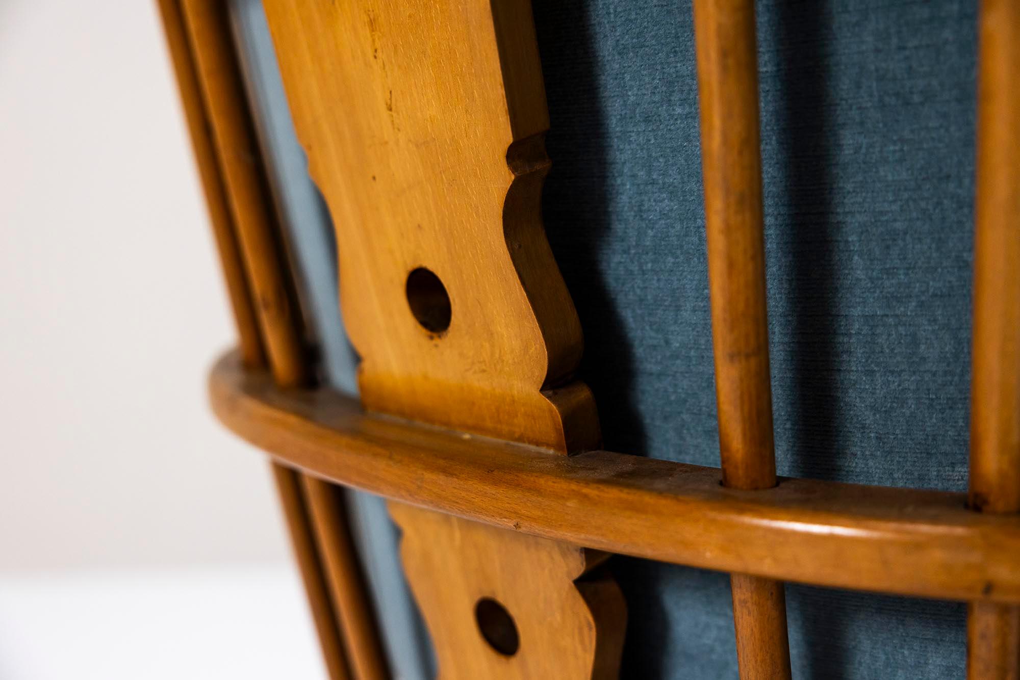 Pair of Fritz Hansen Model 1590 Lounge Chairs, Denmark 1940s For Sale 12