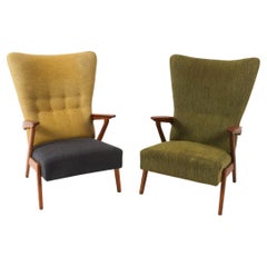 Coppia di sedie da salotto danesi in teak in stile Fritz Hansen, CIRCA 1960
