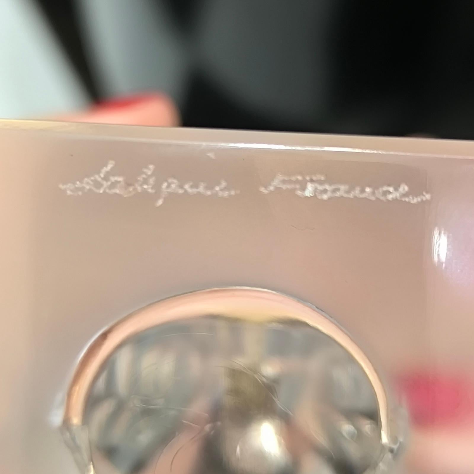 Pareja de Esculturas de Vidrio Esmerilado Pisapapeles 'Hirondelle' de Lalique en venta 11