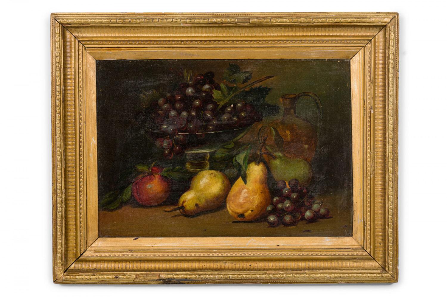 Paar Obst mit Krug Stillleben Gemälde im Angebot 11