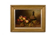 Pair of Fruit with a Jug Still Life Paintings